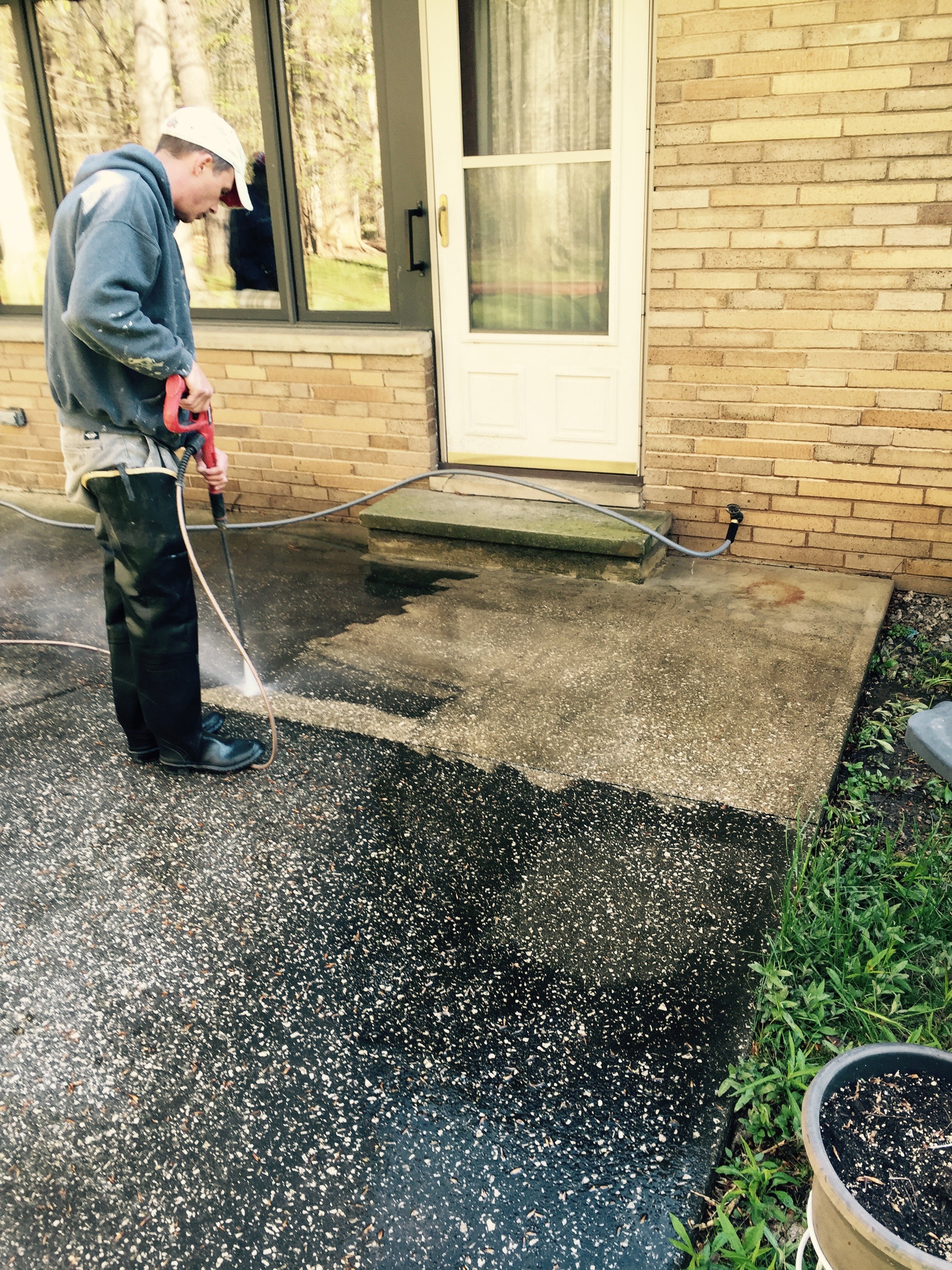 CFP Driveway Wash exterior pressure washing
