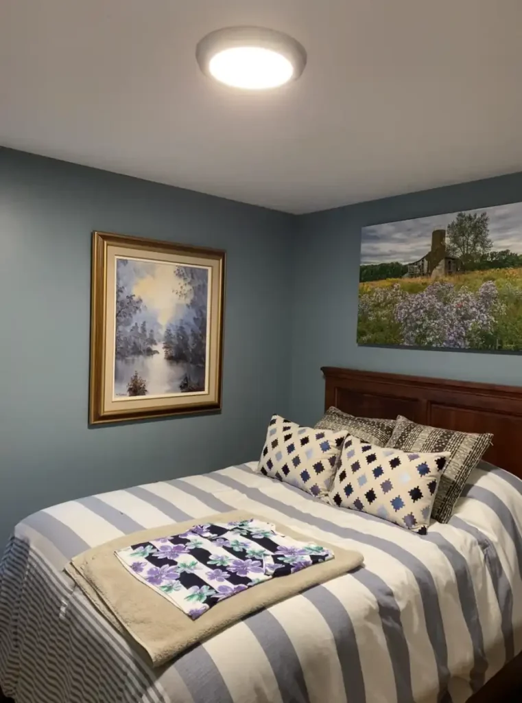 Bedroom painting in Bay Village, Ohio with even coverage and neat edges