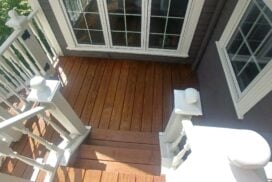 power washing steps on deck before restain