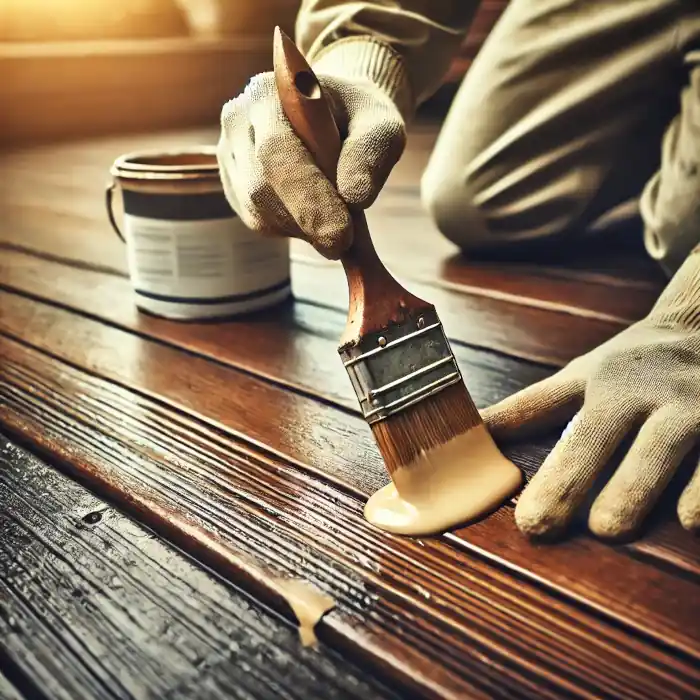 Restore your deck with expert wood rot repair and staining services.