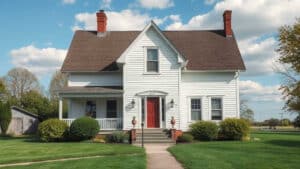 Freshly painted home exterior in Streetsboro, Ohio with clean, modern finish
