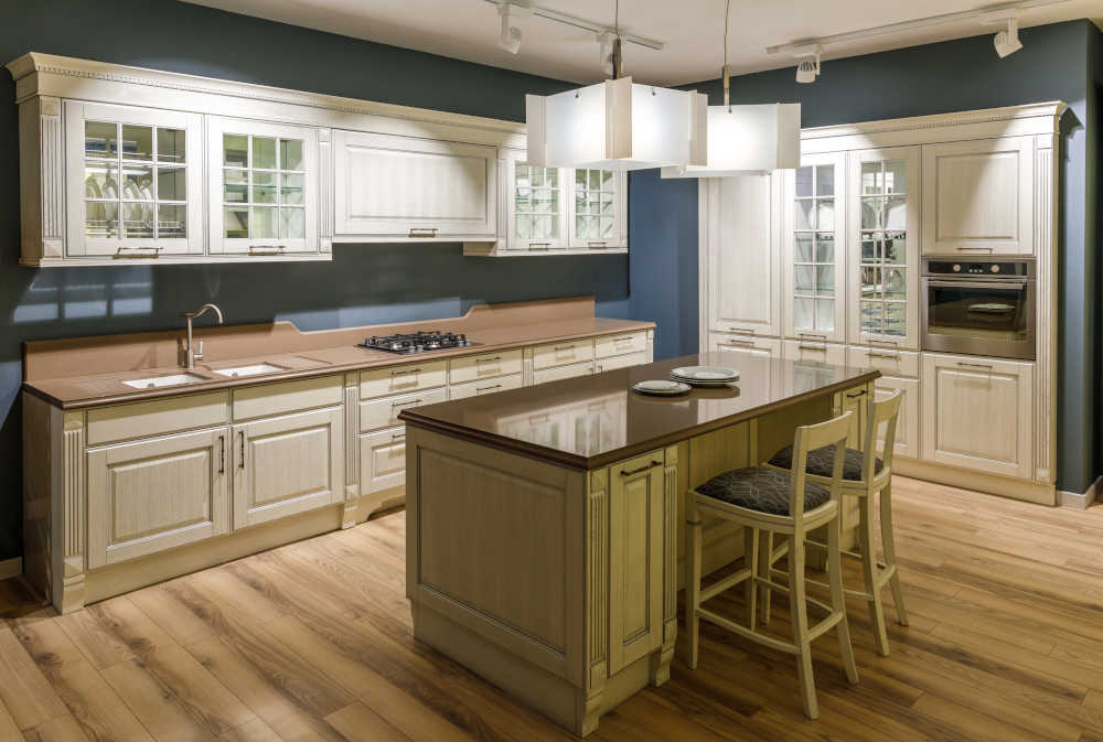 Beautifully refinished kitchen cabinets by painting professionals in Brunswick, Ohio.