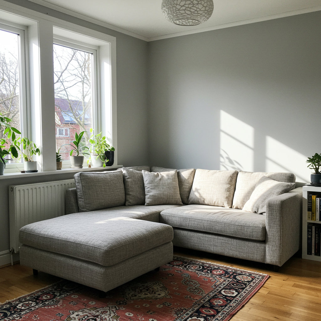 Medium size living room painting price and cost guide