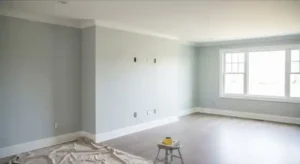Interior painting in North Royalton, OH with freshly painted walls, white trim, and clean finish