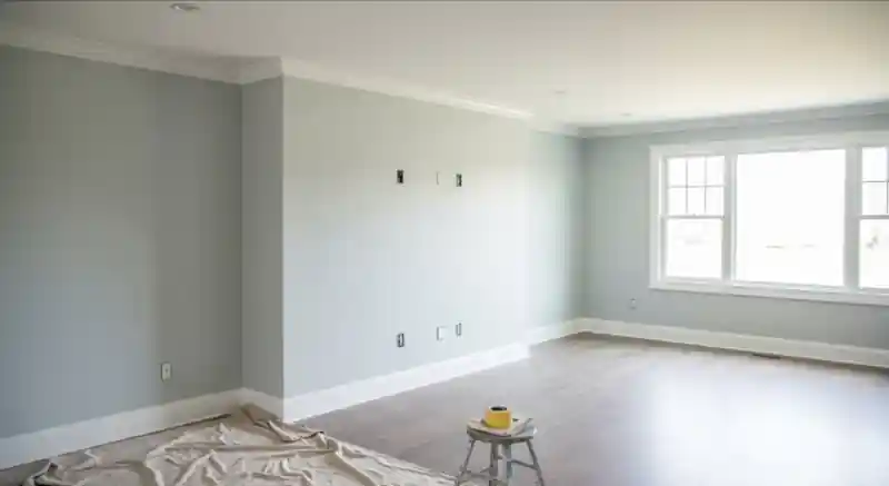Interior painting in North Royalton, OH with freshly painted walls, white trim, and clean finish