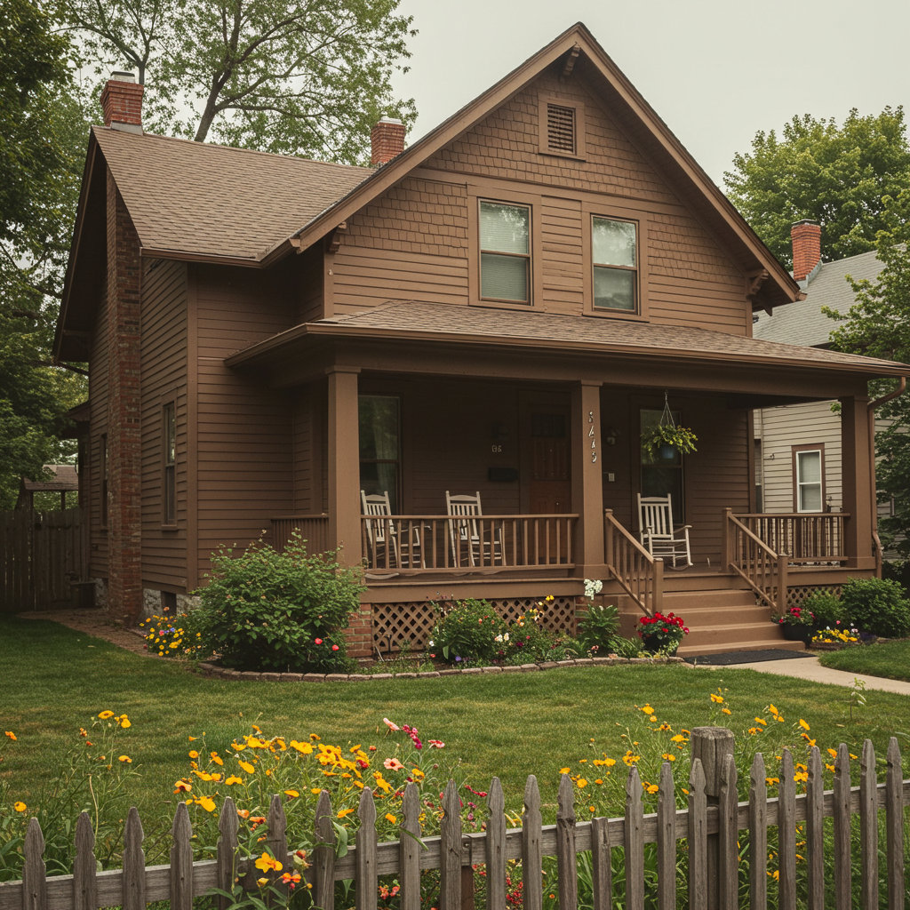 Single family century home exterior painting price guide in Cleveland Ohio