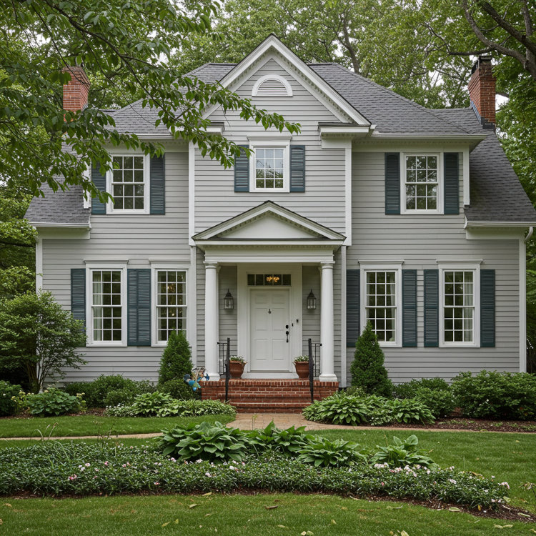 Solon Ohio exterior house painting with professional painters improving curb appeal