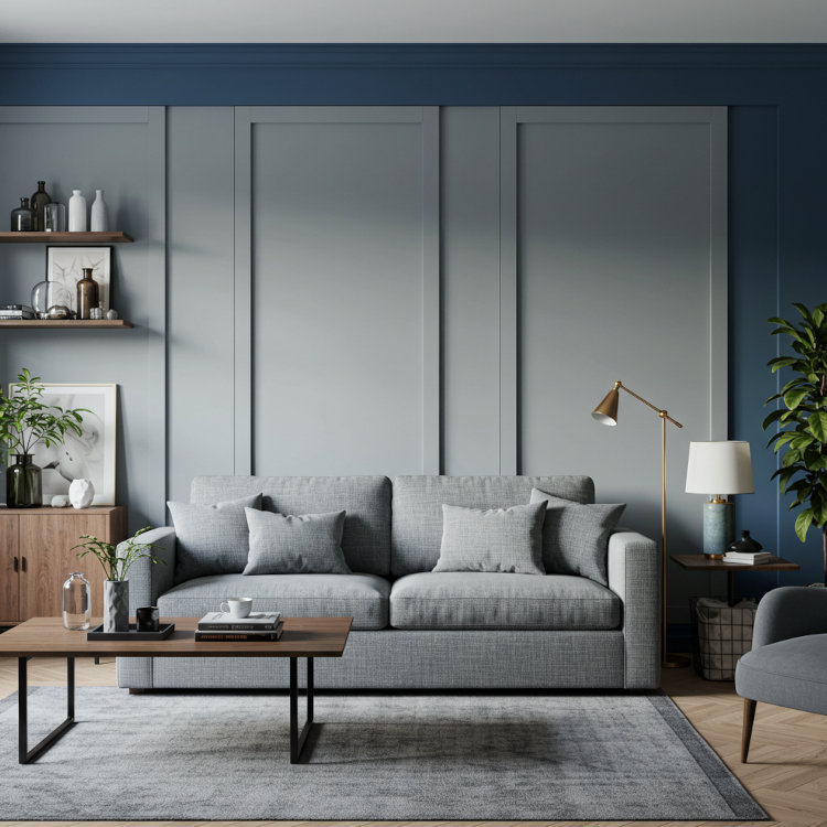 Solon Ohio interior house painters creating a clean modern living space with fresh paint