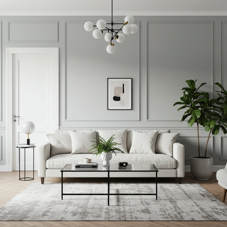 Trim painting with crisp white baseboards highlighting gray interior walls