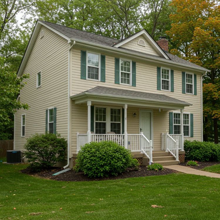 Twinsburg Ohio exterior house painters refreshing siding and trim for curb appeal