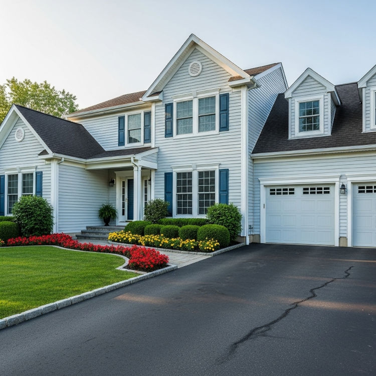 updated vinyl siding creating strong curb appeal with clean trim and balanced color